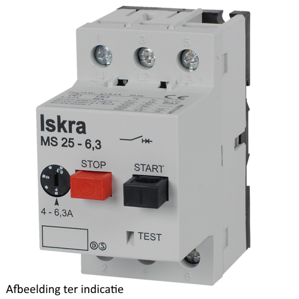Motorbeveiliging MS25 1,6-2,5A 3p afbeelding 2