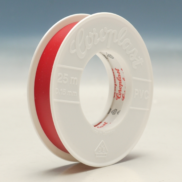 PVC-Isolatieband rood 19mm, 25 meter Coroplast
