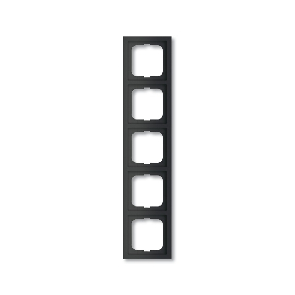 Busch-Jaeger 5-voudig afdekraam 1725-885K zwart mat (2CKA001754A4423) afbeelding 2