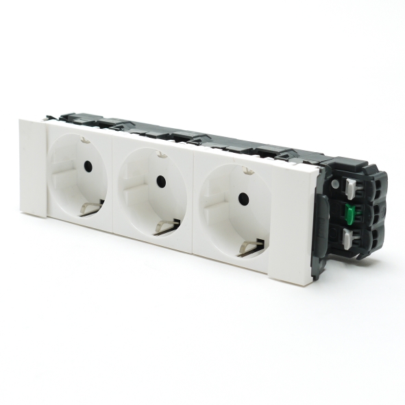 LEGRAND 077203 WCD RA INB 3V STEEK KV WIT afbeelding 2