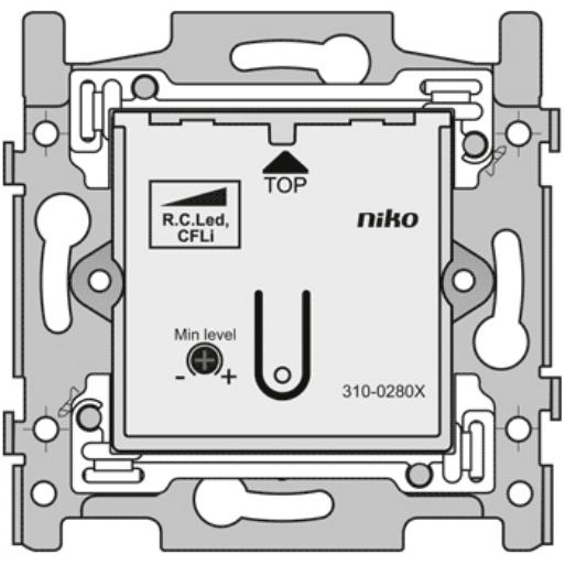 Sokkel drukkn.dimmer LED 2-100W 310-02801 afbeelding 2
