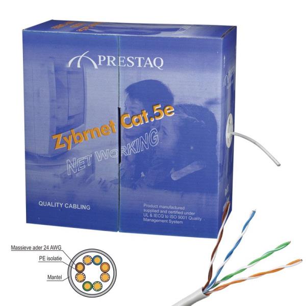 Datakabel U/UTP CAT5e 4x2x0,5 massief Eca ds305m