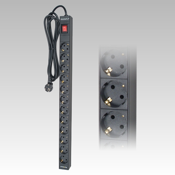 GRAYLE 14.0010 TCD RA 12VPOWRBLOCK 19"VERT SW afbeelding 2