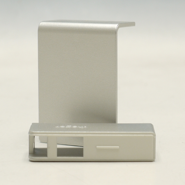 Eindkap SL L/R 55mm RAL9006 alulook afbeelding 2