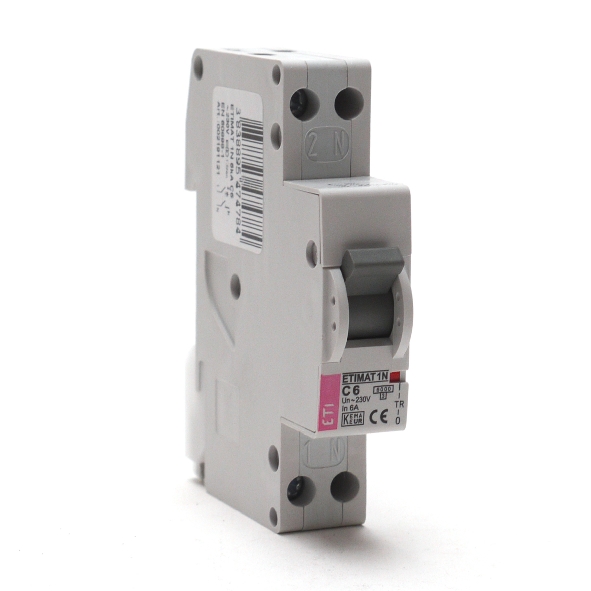 ETI ETIMAT C6 2191121 AUTOMAAT C 6A 6KA 1P+N afbeelding 2