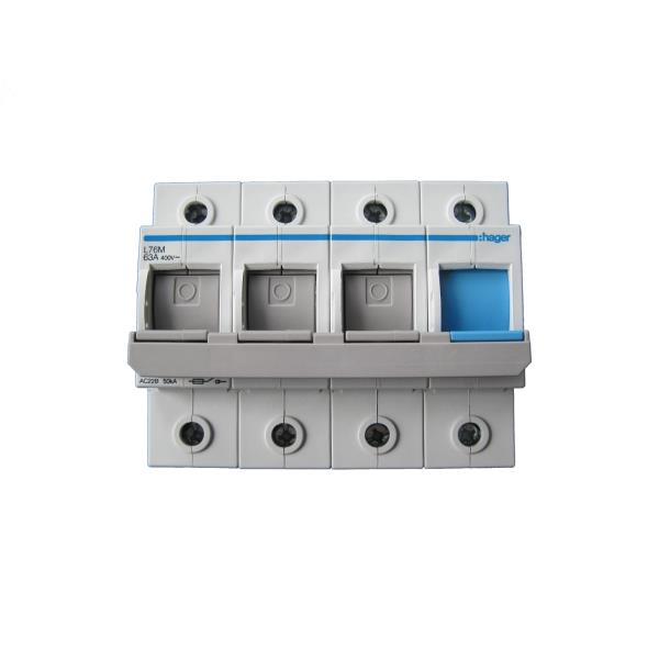 Hager Patroonlastscheider D01/02 3-P+N 63A L76M afbeelding 2