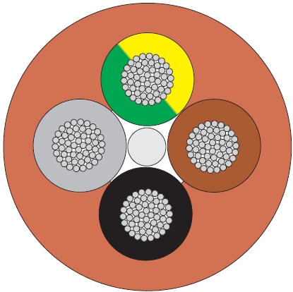 Siliconenkabel 3x1 mm² 180° ring 100m afbeelding 1