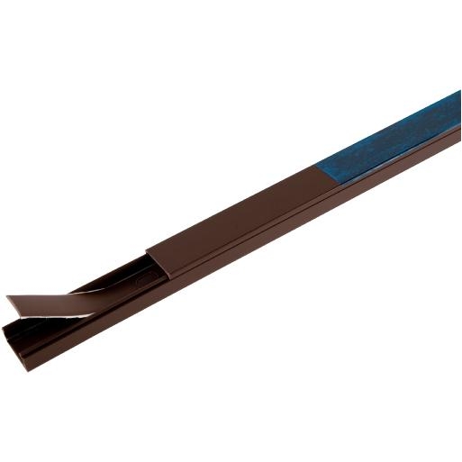 Canalit Leidingkoker kabelgoot 930030  25X13 bruin Systeem 25 1M