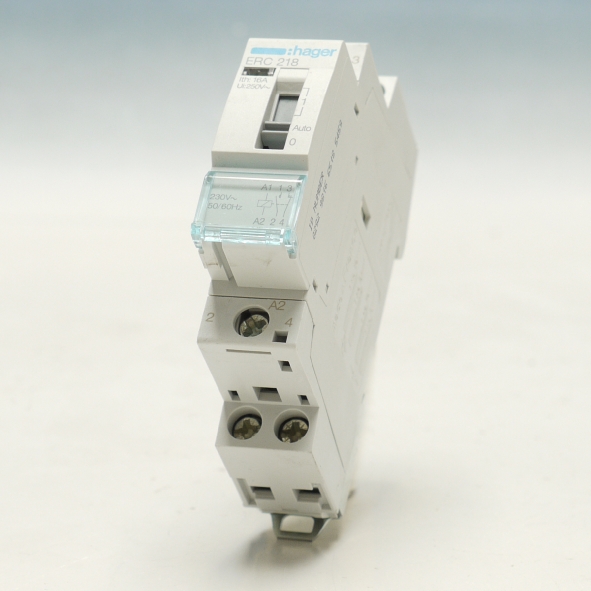 Hager Magneetschakelaar 16A hand 1M/1V 230VAC ERC218 afbeelding 2