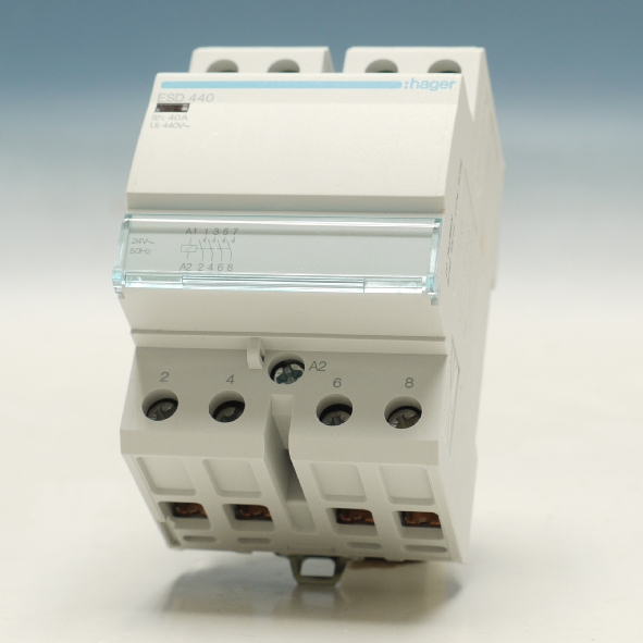 Hager Magneetschakelaar 40A 4M 24VAC ESD440 afbeelding 2