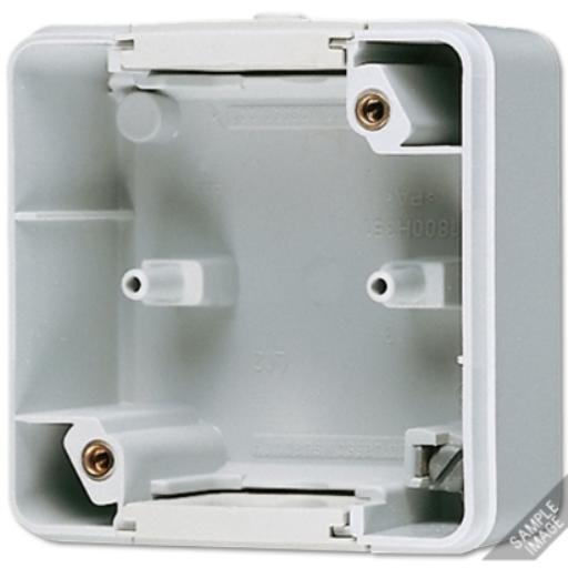 Opbouwbehuizing IP44 1v 2x PG16 wartel WG8 afbeelding 2