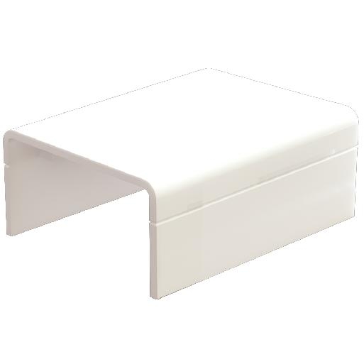 Eindstuk wit platte buis 25X13 Systeem platte buis afbeelding 2