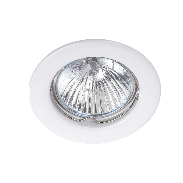 Inbouwspot GX5,3 50mm vast schuin wit