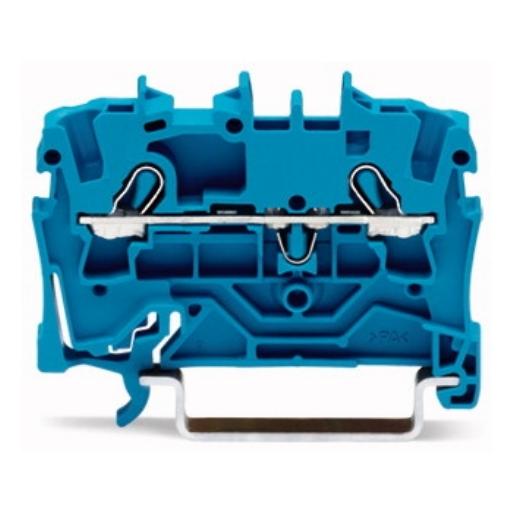 WAGO 2002-1204 RAILKLEM TOPJS 2-DR 2.5MM BL