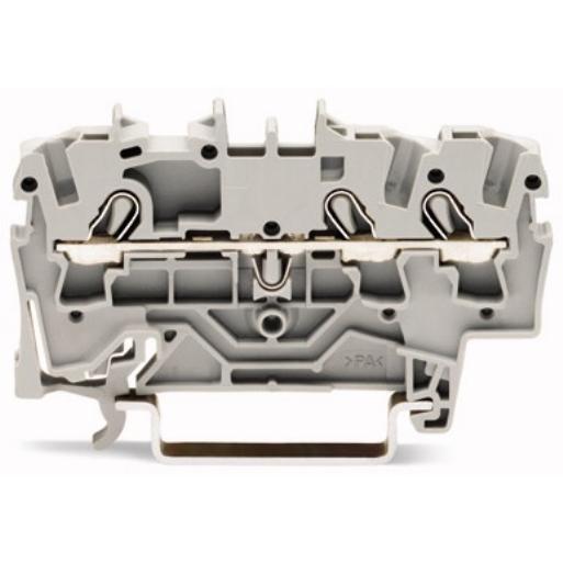 WAGO 2002-1301 RAILKLEM TOPJS 3-DR 2.5MM GR afbeelding 2