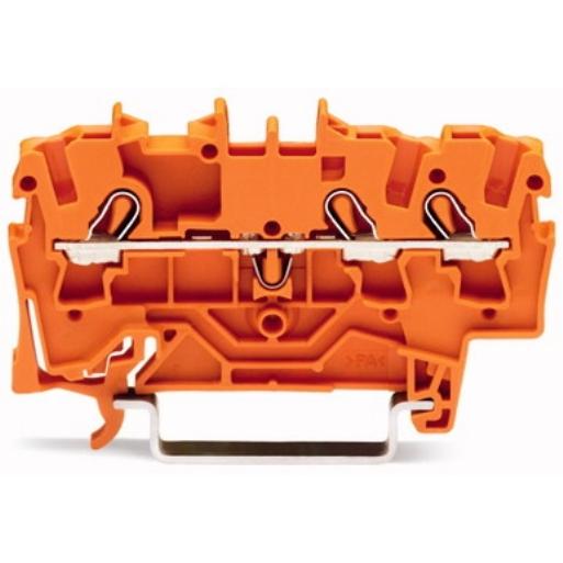 WAGO 2002-1302 RAILKLEM TOPJS 3-DR 2.5MM OR afbeelding 2