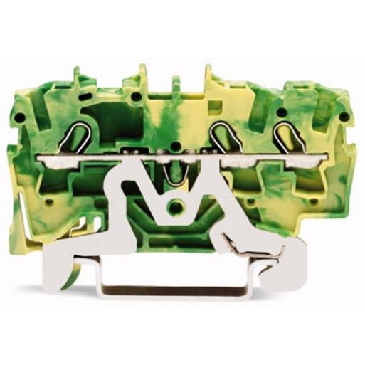 WAGO 2002-1307 RAILKLEM TOPJS 3-DR 2.5MM GRGE afbeelding 2