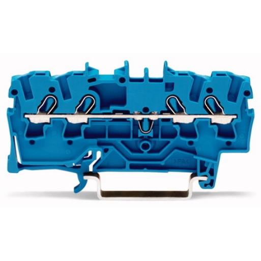 WAGO 2002-1404 RAILKLEM TOPJS 4-DR 2.5MM BL afbeelding 2