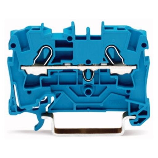 WAGO 2004-1204 RAILKLEM TOPJS 2-DR 4 MM BL afbeelding 2
