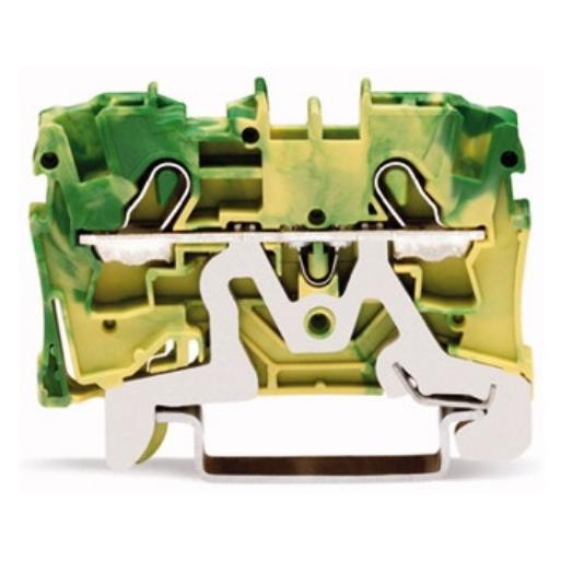 WAGO 2004-1207 RAILKLEM TOPJS 2-DR 4 MM GRGE afbeelding 2
