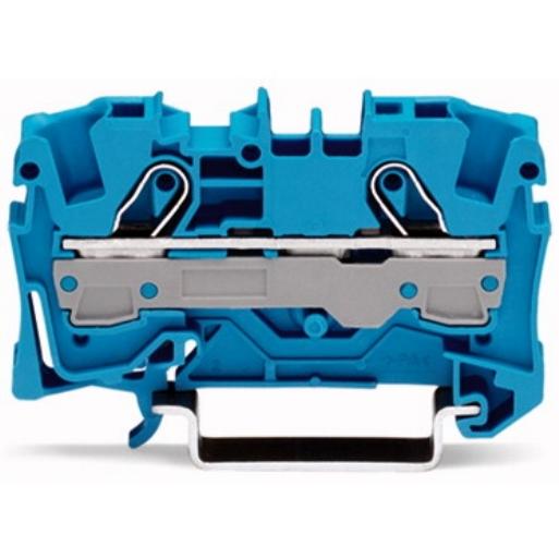 WAGO 2006-1204 RAILKLEM TOPJS 2-DR 6 MM BL afbeelding 2