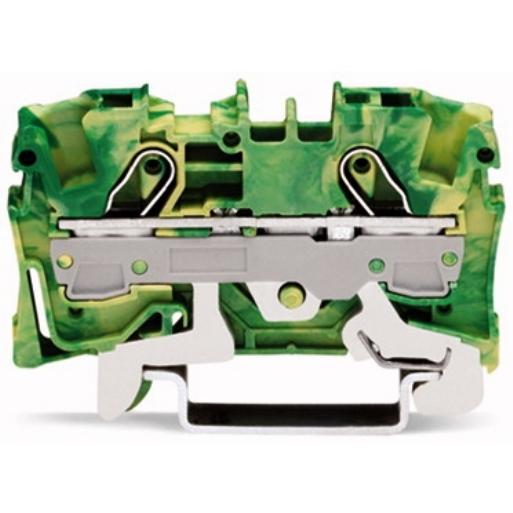 WAGO 2006-1207 RAILKLEM TOPJS 2-DR 6 MM GR/GE afbeelding 2