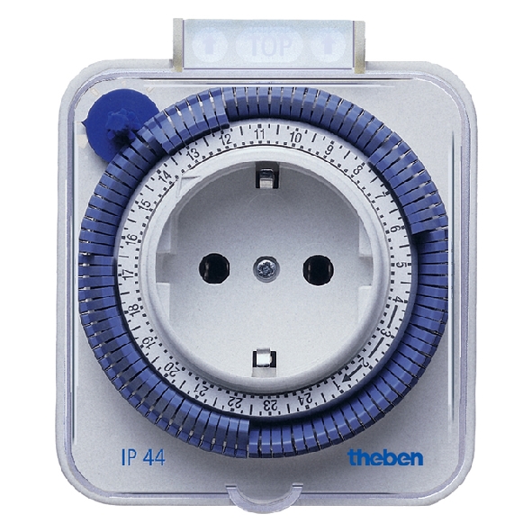 THEBEN TIMER 26 IP44 KLOK ANA stekker DAG 1M IP44 afbeelding 2
