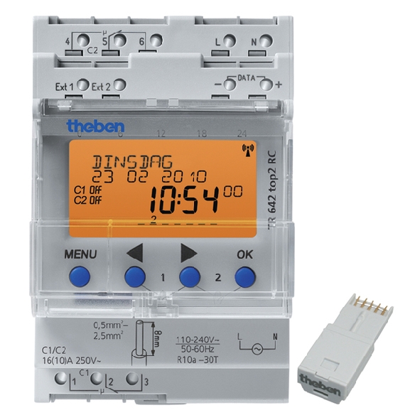 THEBEN TR 642 TOP2 RC KLOK DIG 2KAN JR/ASTRO 230V afbeelding 2