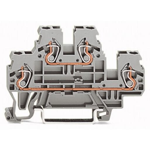 WAGO 870-501 RAILKLEM 4DR COMP 2.5-4 L/L afbeelding 2