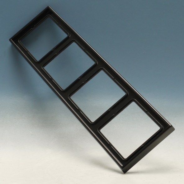 Afdekraam 4v duroplast zwart LS afbeelding 2