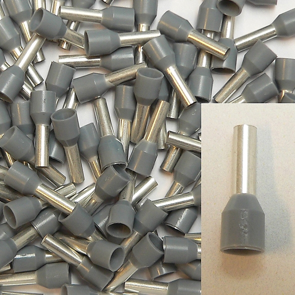 WEIDMULLER H2.5/15T GR ADEREINDHULS 2.5MM2 GS L=15 afbeelding 2