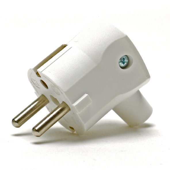 KAISER 577/KWS stekker RA 16A 250V HAAKS WIT