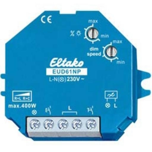 ELTAKO EUD61NP-230V DIMMER UNIV 40-400W 230 V AC afbeelding 2