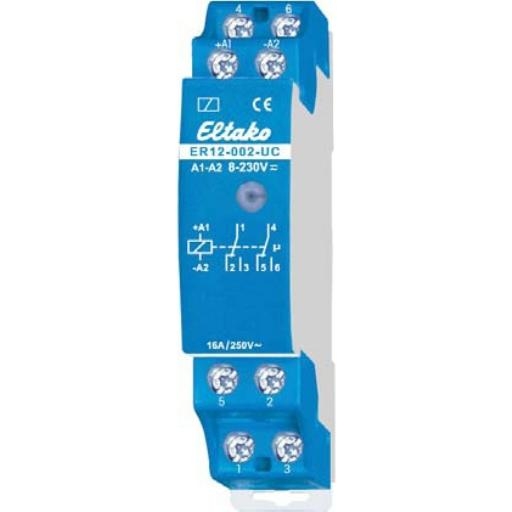 ELTAKO ER12-002-UC RELAIS 2W 16A 250 V AC MOD afbeelding 2
