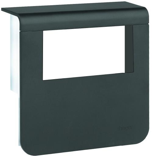 Outlet afdekkap SL 55mm RAL9011 zwart