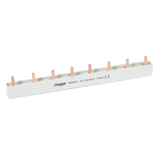 Hager Kamrail stift 3x4-polig 80A 16mm² KB480Q afbeelding 2