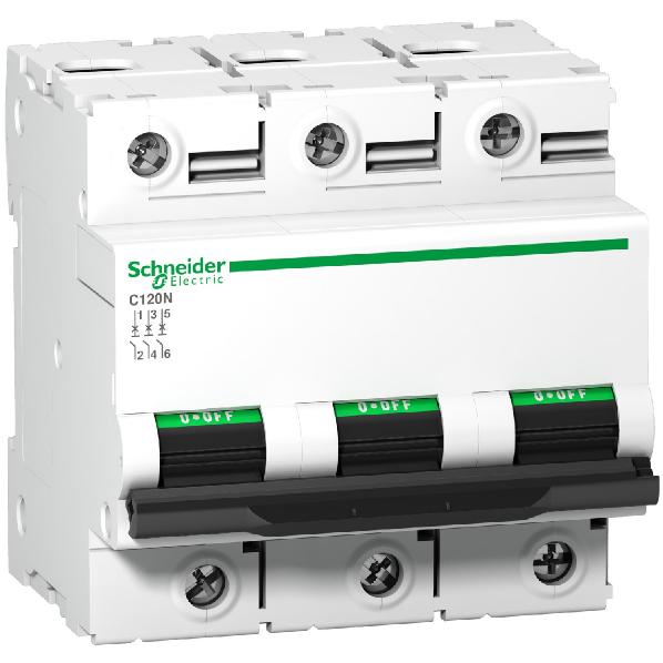 SCHNEIDER A9N18388 AUTOMAAT D-KAR 3P 100A C120N afbeelding 2