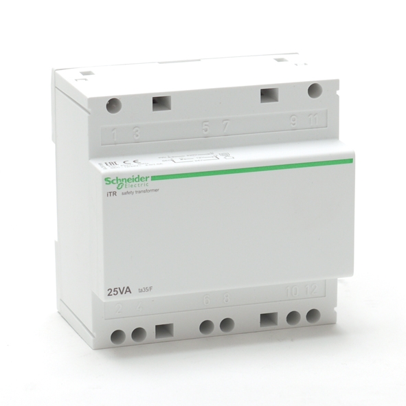 SCHNEIDER A9A15219 VEILIGHEIDSTRAFO 12-24V 25VA afbeelding 2