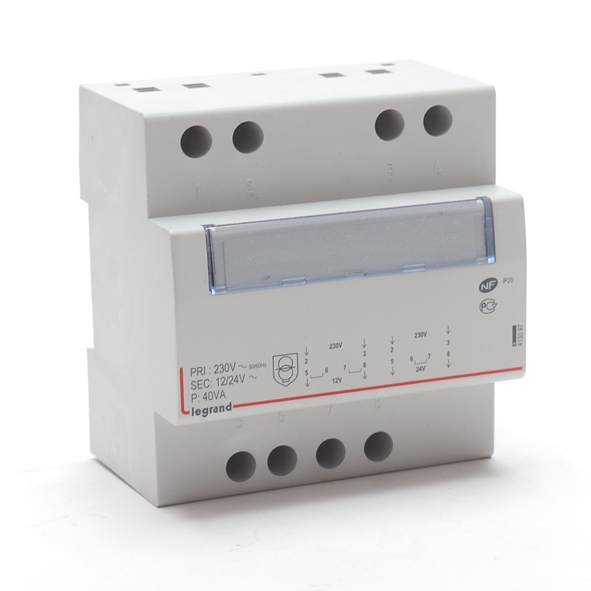 LEGRAND 413097 TRAFO MODULAIR 12-24V 40VA afbeelding 2
