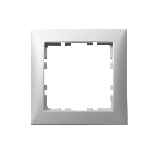 Berker S1 afdekraam 1-voudig aluminium mat 10119939 afbeelding 2