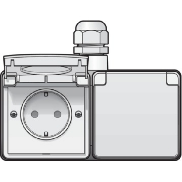 Hydro WCD RA 2v hor. 1xM20 compl. schr. 701-37848 afbeelding 2