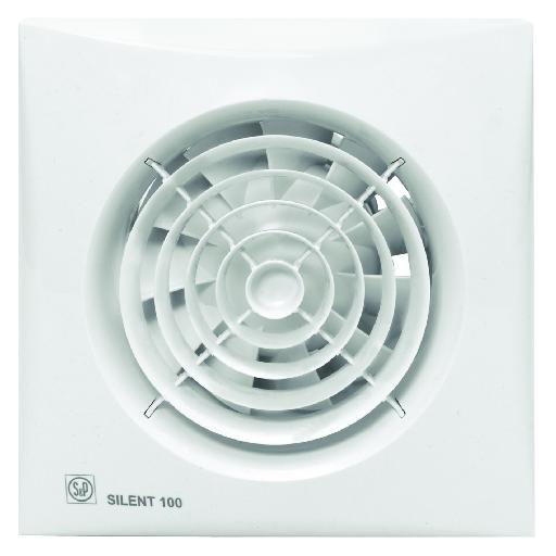 SOLER EN P SILENT 100 CMZ TOILET/BADK VENT 95M3 CM afbeelding 2