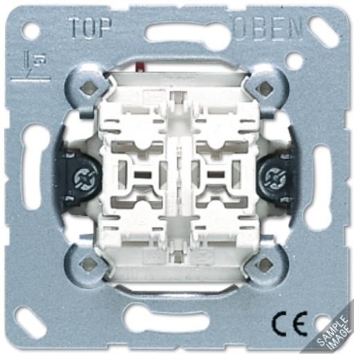 Jung impulsdrukker 2 wisselcontacten met schroefklemmen 529800 (539EU)