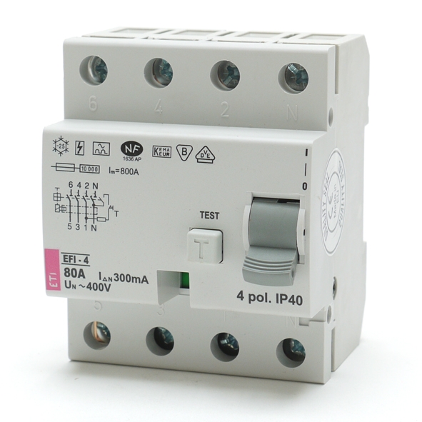 ETI EFI4 80A 300MA ALS 4P 80A 300MA afbeelding 2