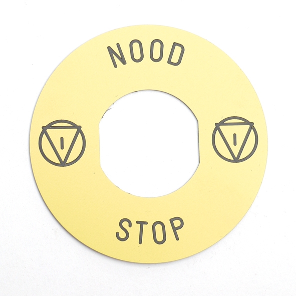 SCHNEIDER ZBY9530 ETIKET NOODSTOP NL 60 MM afbeelding 2