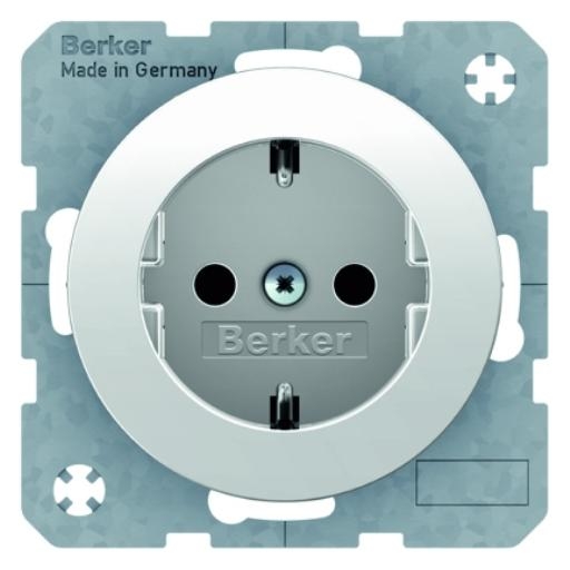 Berker wandcontactdoos randaarde steekcontacten R1-R3 wit (47432089) afbeelding 2