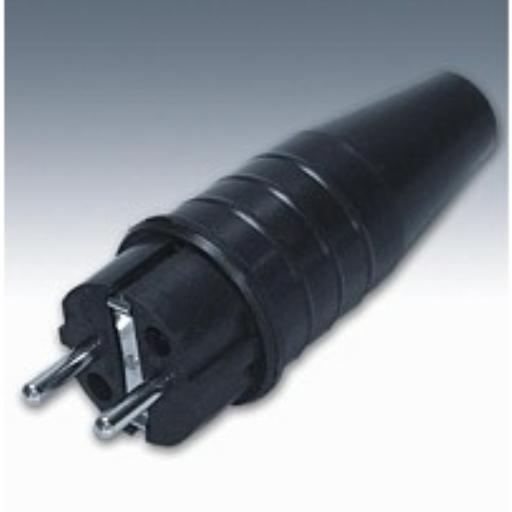 Volrubber stekker 16A 250V Randaarde Keraf 104446