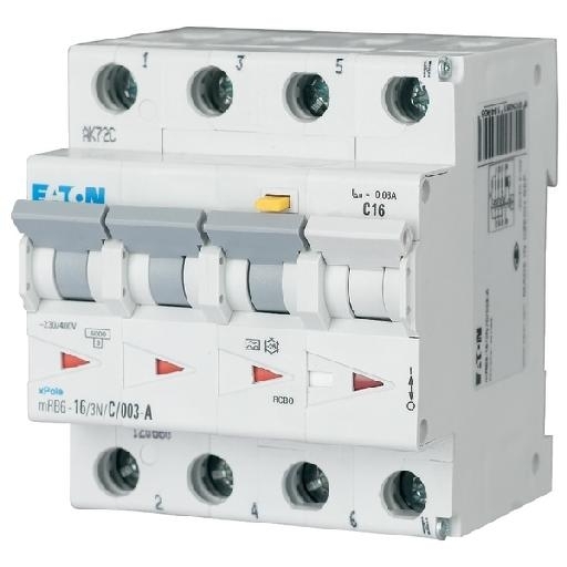 EATON mRB6-16/3N/B/03-A AARDL AUTM B16A300MA 6KA 3 afbeelding 2