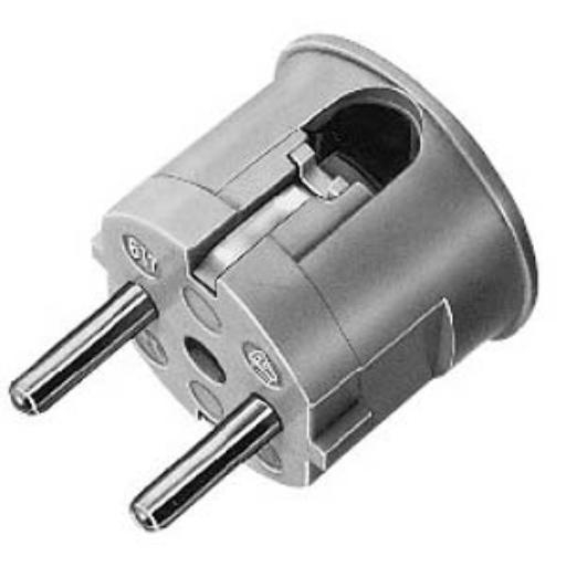 KAISER 517/SW stekker RA 16A 250V HAAKS ZWT afbeelding 2