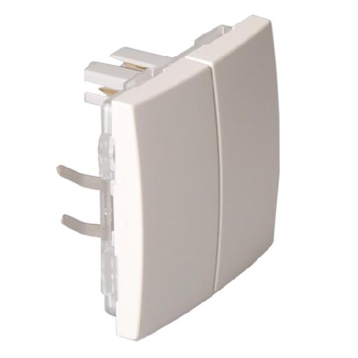 Berker Drukknop 2-voudig s/b polarwit glanzend 85142189 afbeelding 2